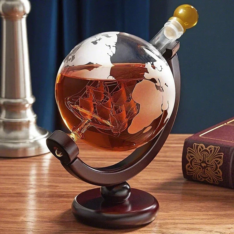 Decanter Globe Set - 1L Creative Globe Decanter Set with