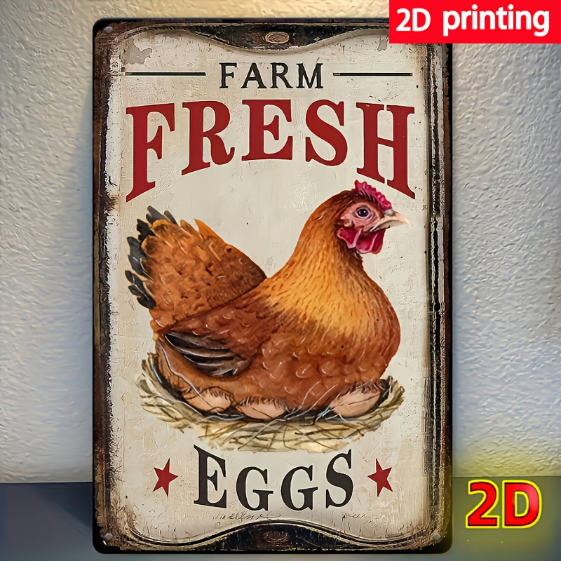 [ Farm Fresh Eggs Sign] Rustic - огляд і ціна Home Bar Cafe