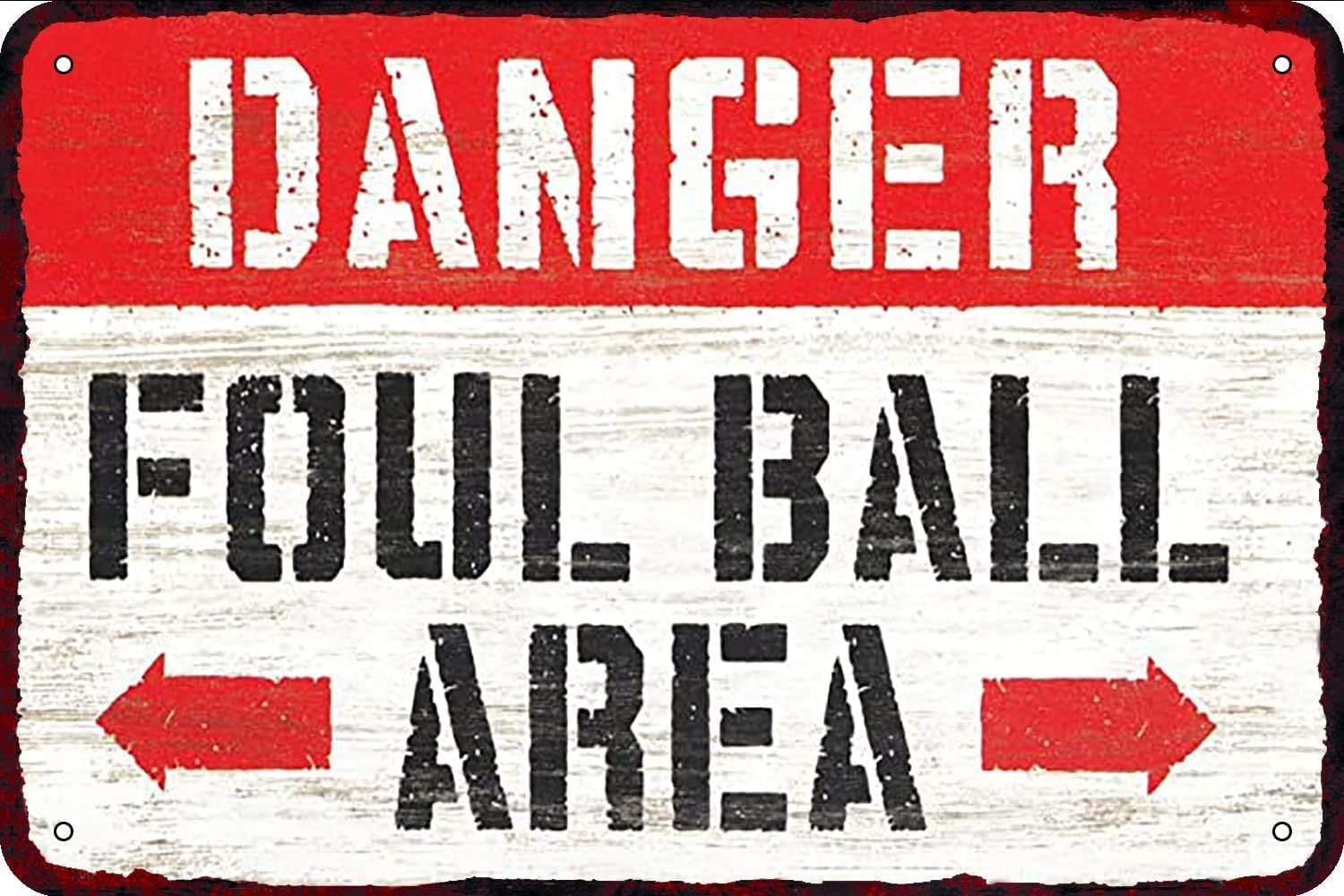 Danger Foul Ball Area Vintage  - огляд і ціна Home Bar Word