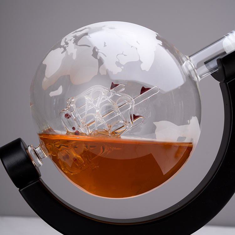 Factory Sale Custom 850ML High - огляд і ціна Decanter Globe Set