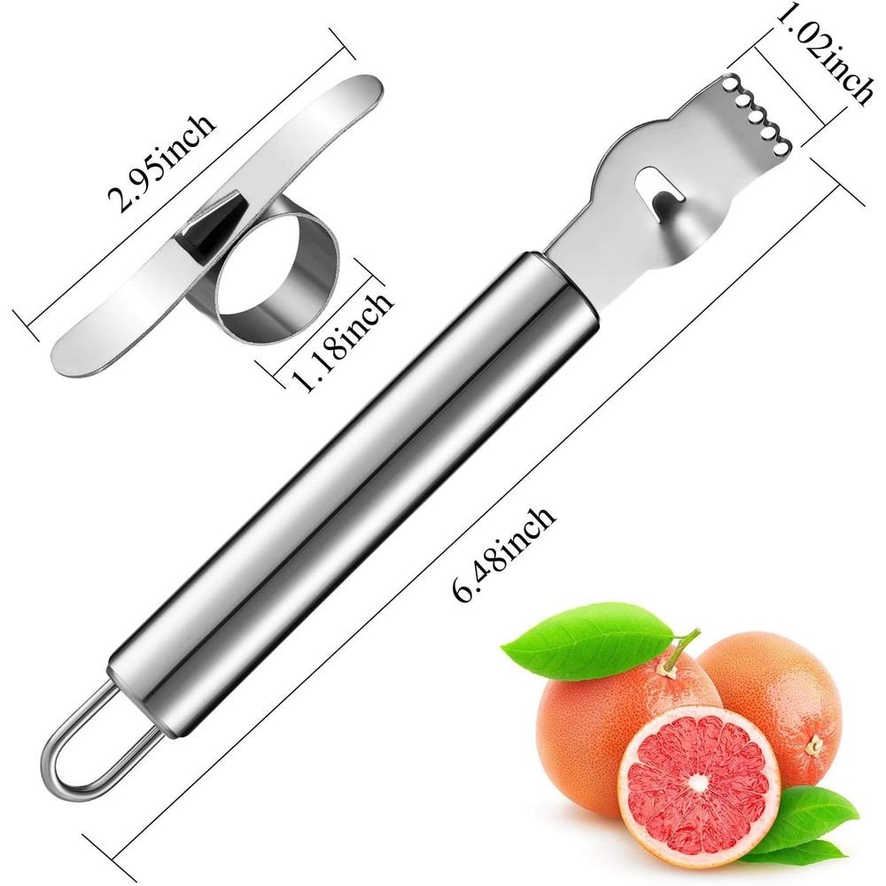 4-Piece Stainless Steel Lemon  - огляд і ціна Peeler Channel Knife