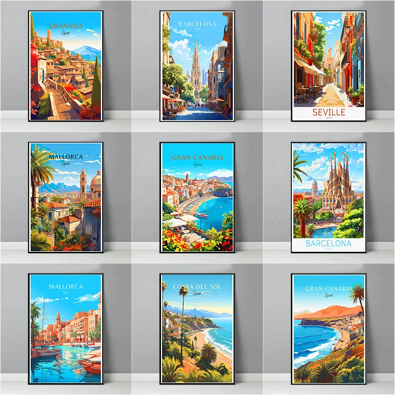 Spain Travel Poster Paris Gran - огляд і ціна Home Barcelona