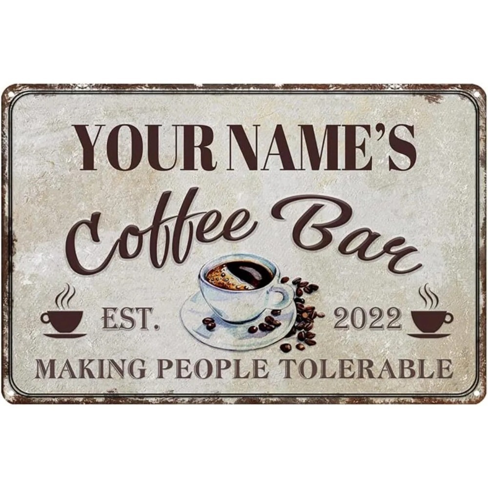 Custom Retro Coffee‑Bar Tin Me - огляд і ціна Home Bar And Coffee