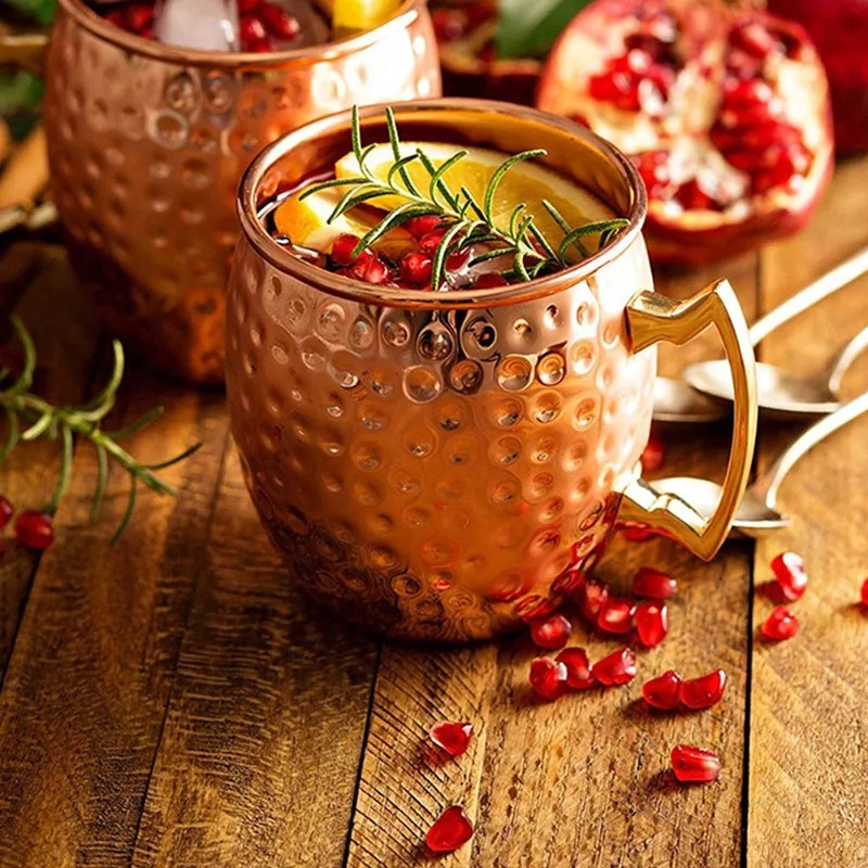1-6PCS Cocktail Wine Cup Mosco - огляд і ціна Mule Copper Mug