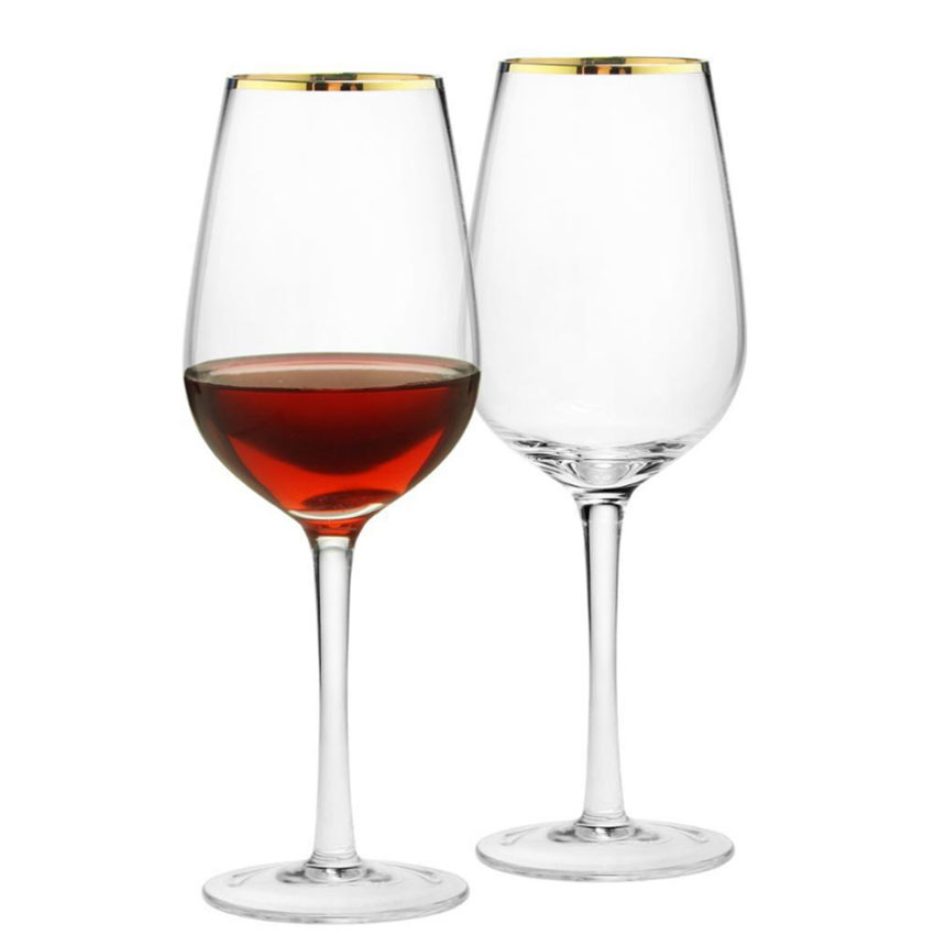 Gold Rimmed Highball Glass Red - огляд і ціна Highball Glass Set