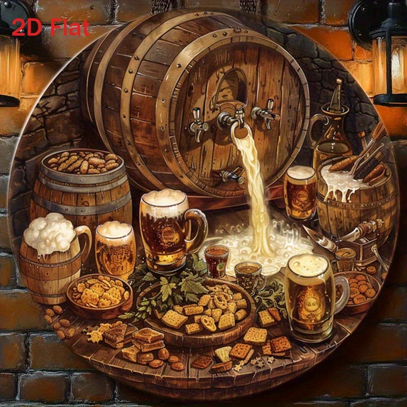1Pc Round 2D Flat Aluminum Sig - огляд і ціна Home Bar Cafe
