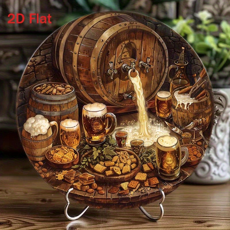 1Pc Round 2D Flat Aluminum Sig - огляд і ціна Home Bar Cafe