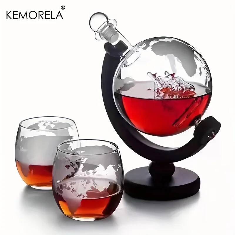 900ML Globe Whiskey Decanter S - огляд і ціна Decanter Globe Set