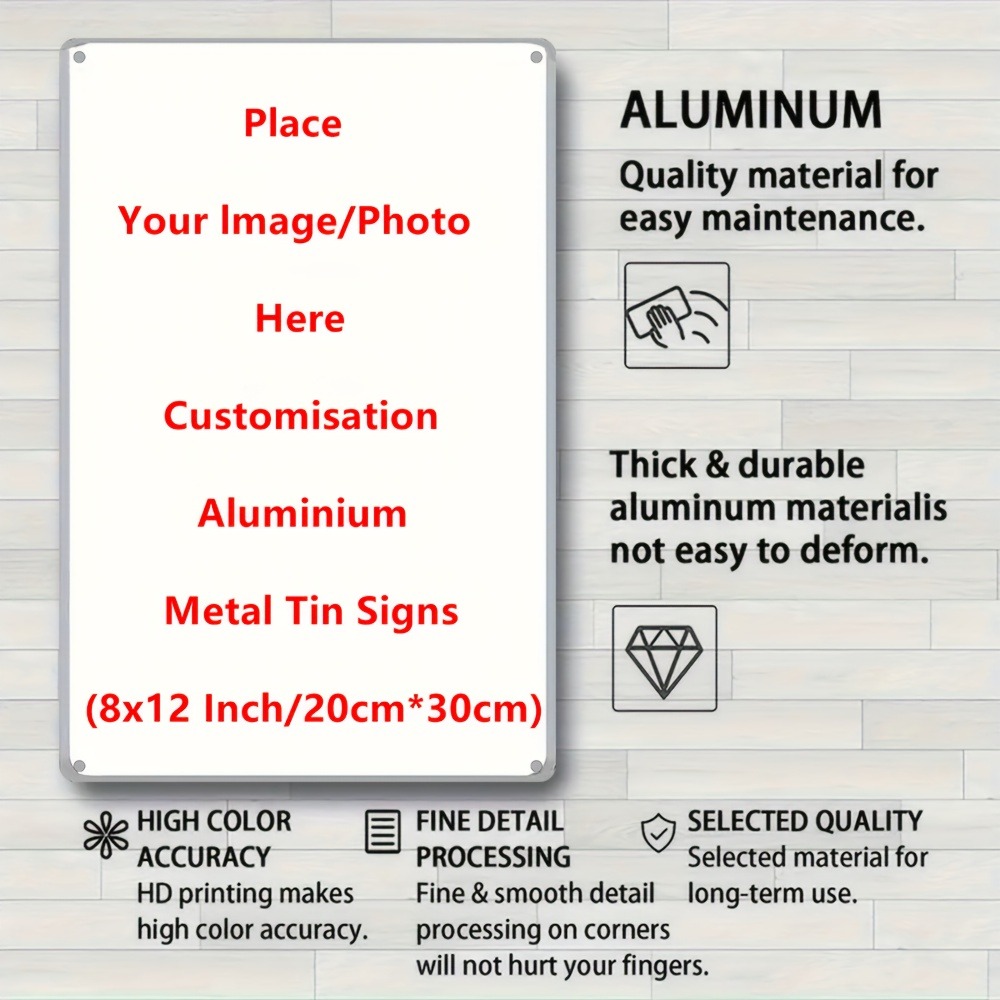 1pc Custom Aluminum Tin Sign 8 - огляд і ціна Home Bar Cafe